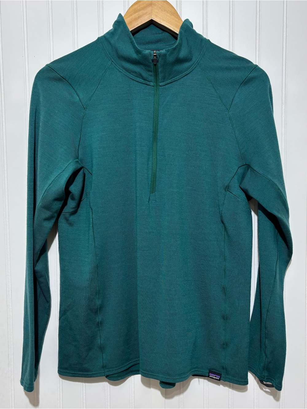 Patagonia Merino Wool 1/4 Zip Baselayer Women’s Thermal Weight Size  L